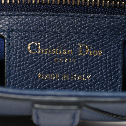 Christian Dior Grained Calfskin Saddle Bag Indigo Blue 6 of 10