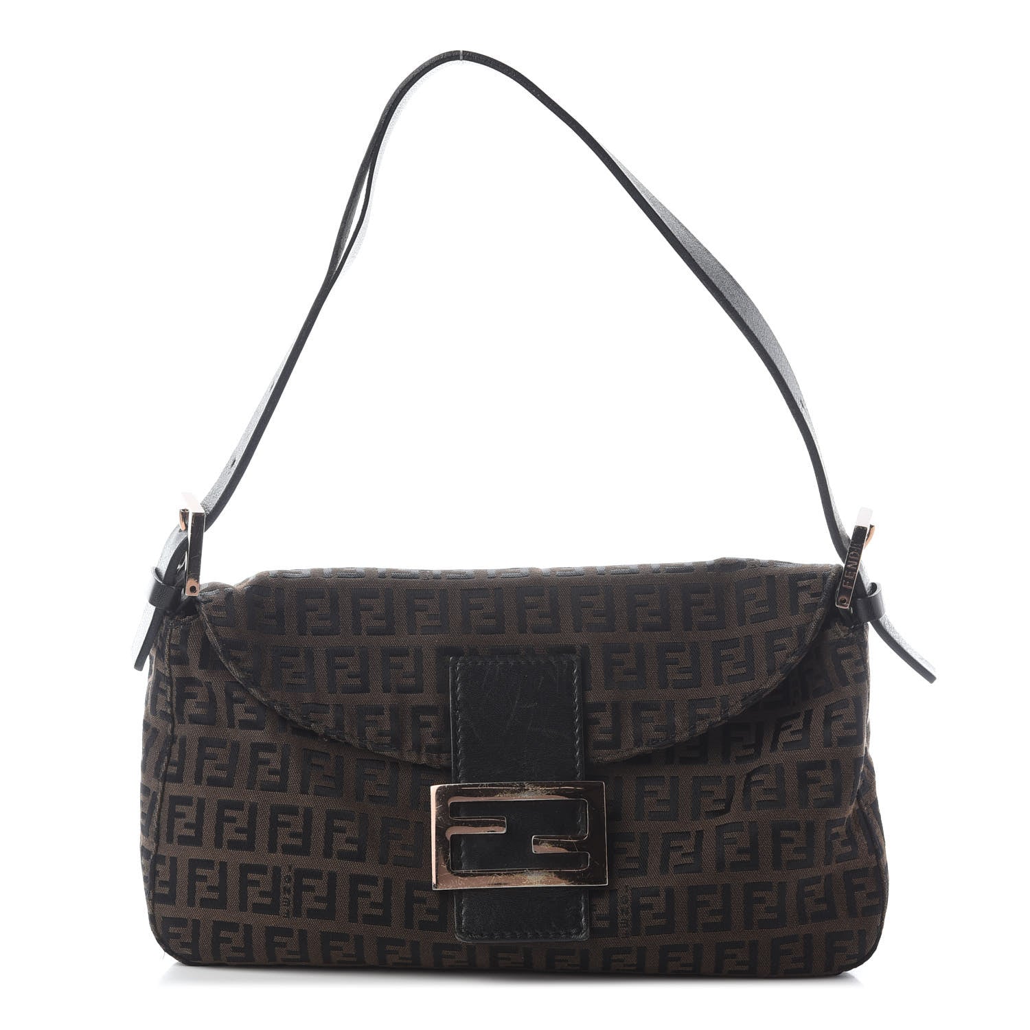 Fendi Zucchino Baguette Brown 1 of 10