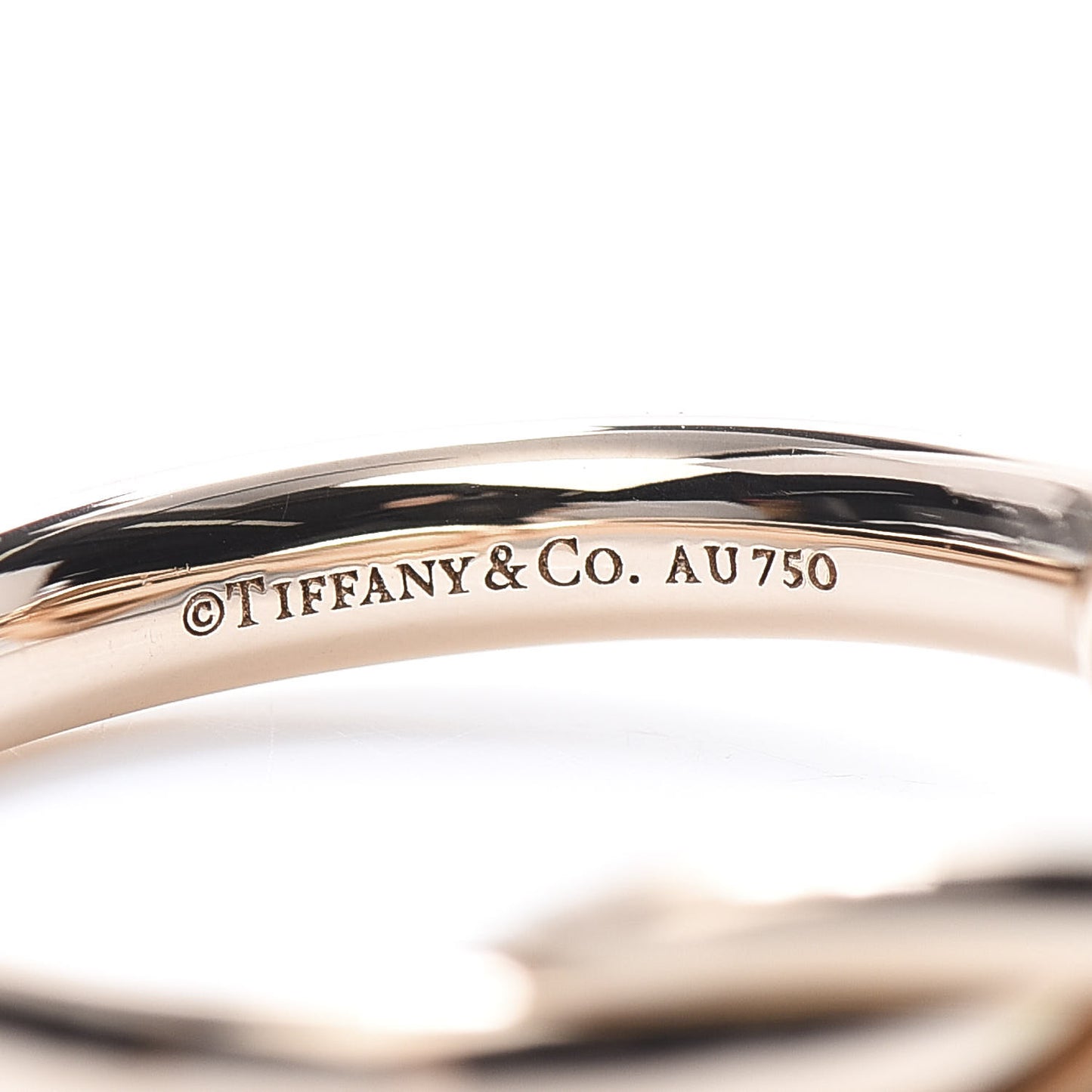 18K Rose Gold Infinity Ring 47 4.25