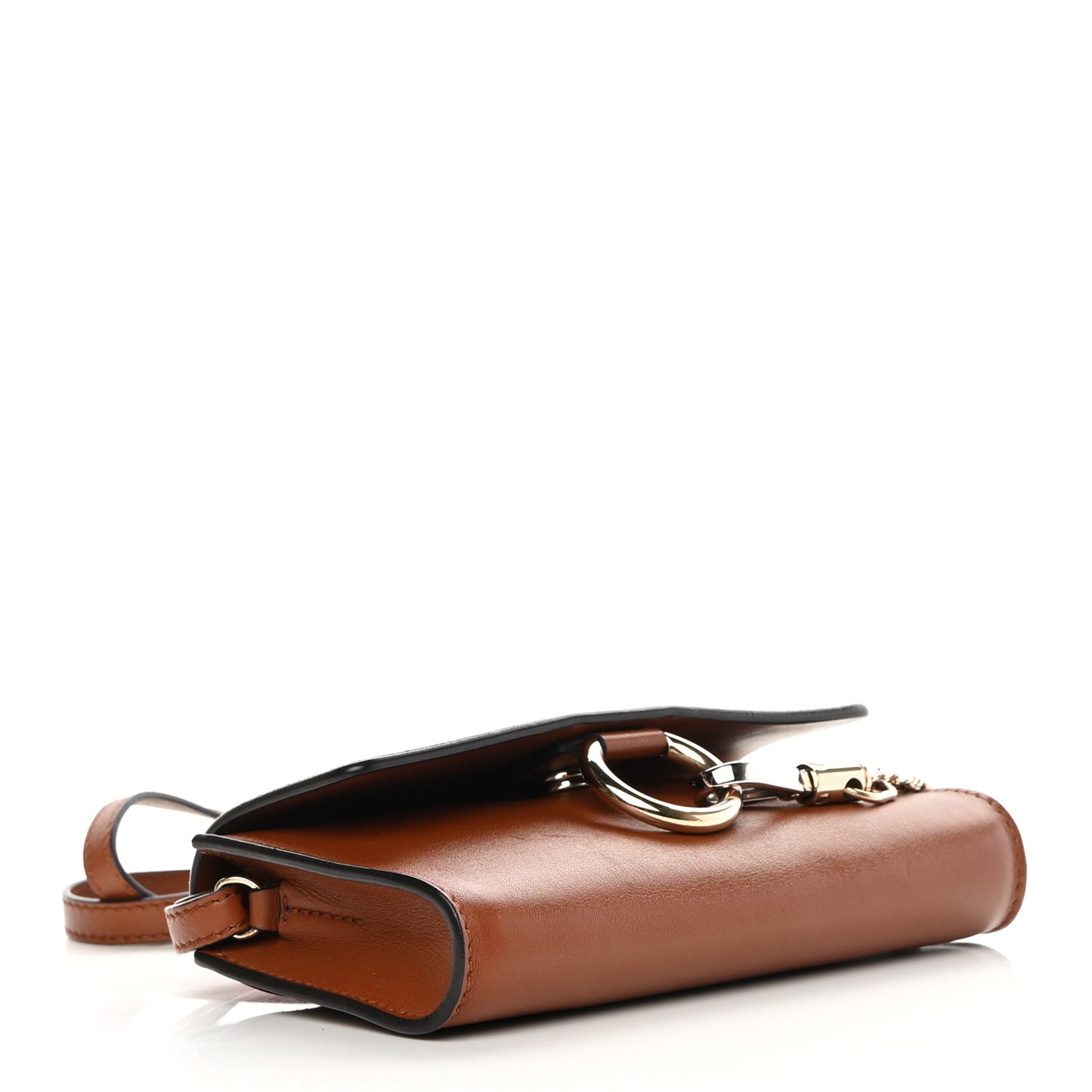 Suede Calfskin Mini Faye Shoulder Bag Tobacco