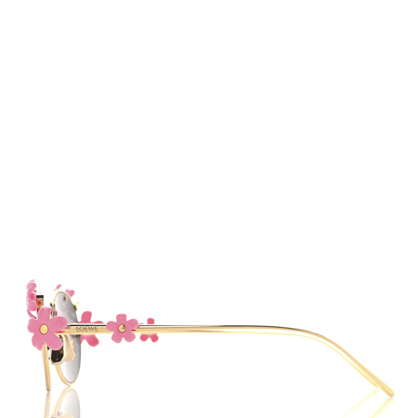 Metal Daisy Field Sunglasses LW40173U Gold Pink