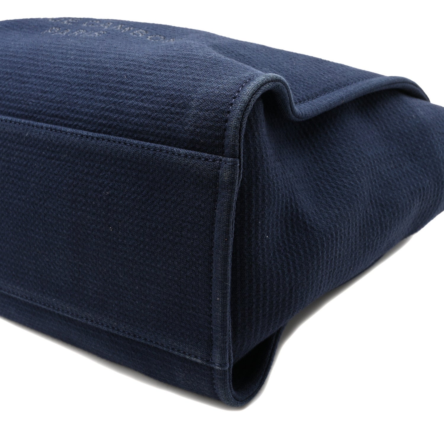 Chanel Mixed Fibers Calfskin Medium Deauville Tote Dark Blue 11 of 11
