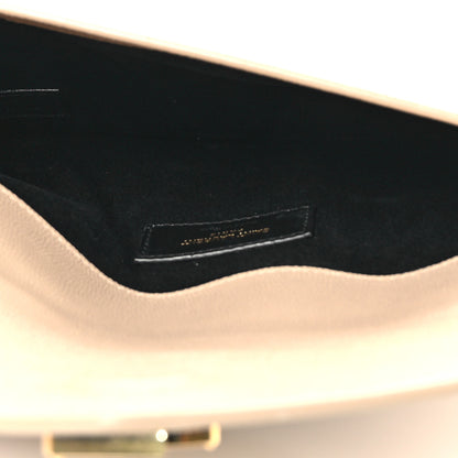 Saint Laurent Grain De Poudre Uptown Pouch Dark Beige 5 of 10