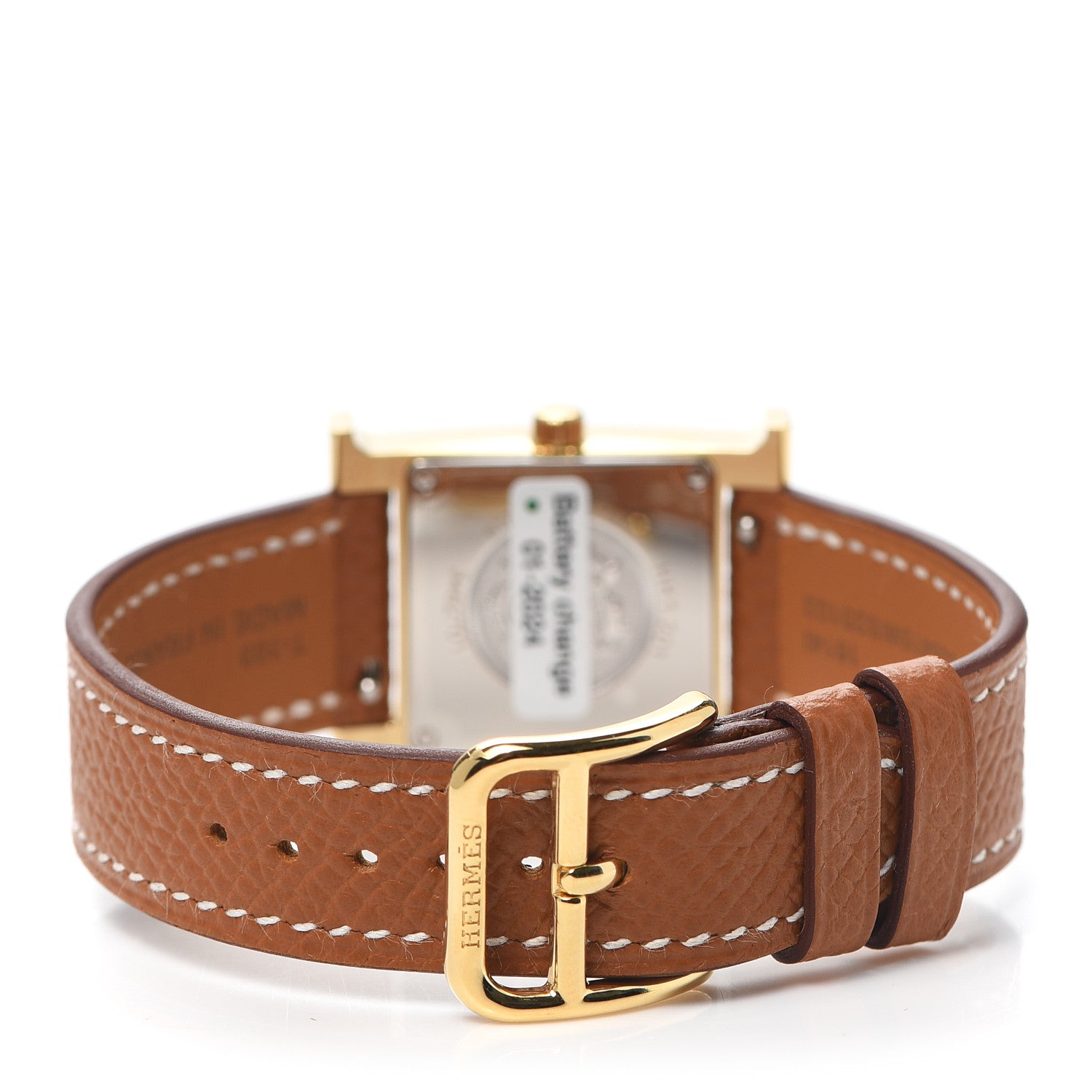 Hermes Stainless Steel Epsom 21mm Heure H Hour Quartz Watch Gold 3 of 5
