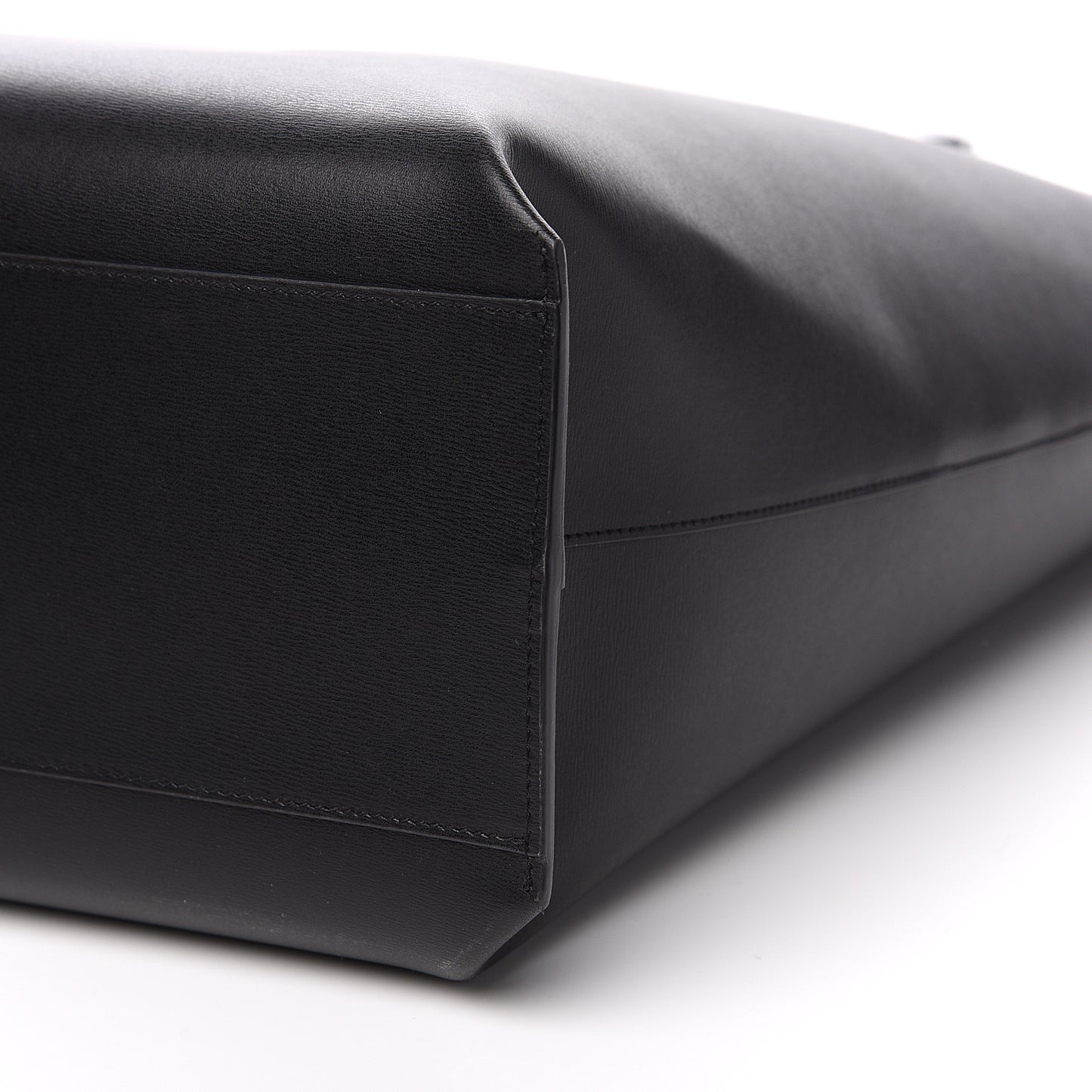 Calfskin Medium Shopping Tote Black