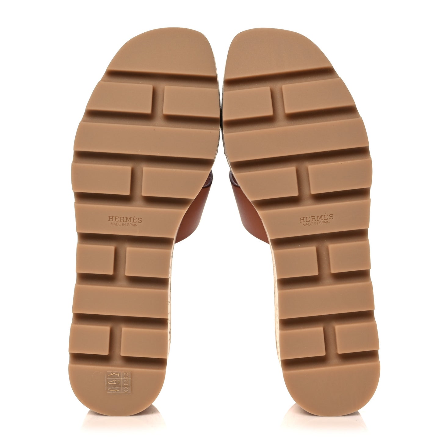 Calfskin Cork Eze 30 Sandals 39 Marron Glaise