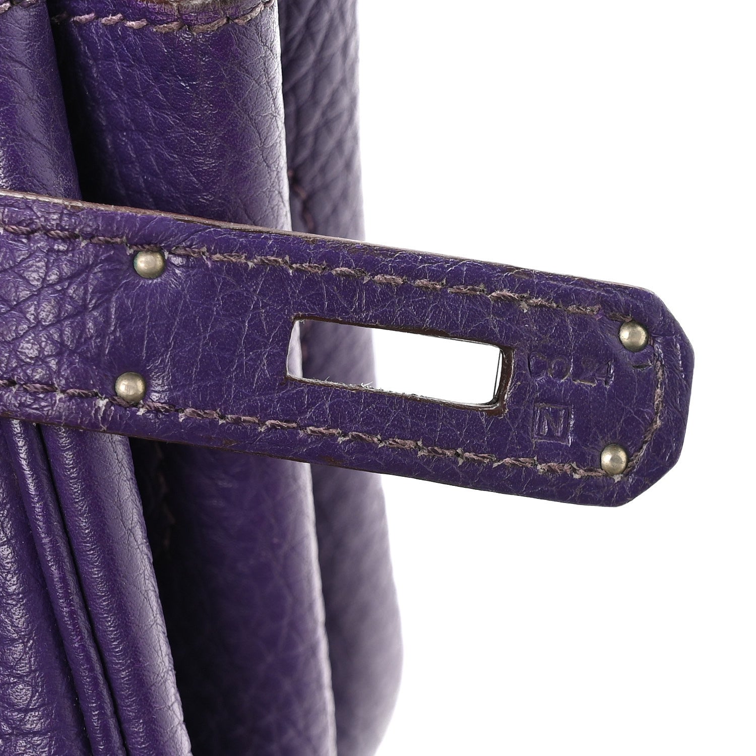 Hermes Taurillon Clemence Birkin 35 Iris 6 of 9