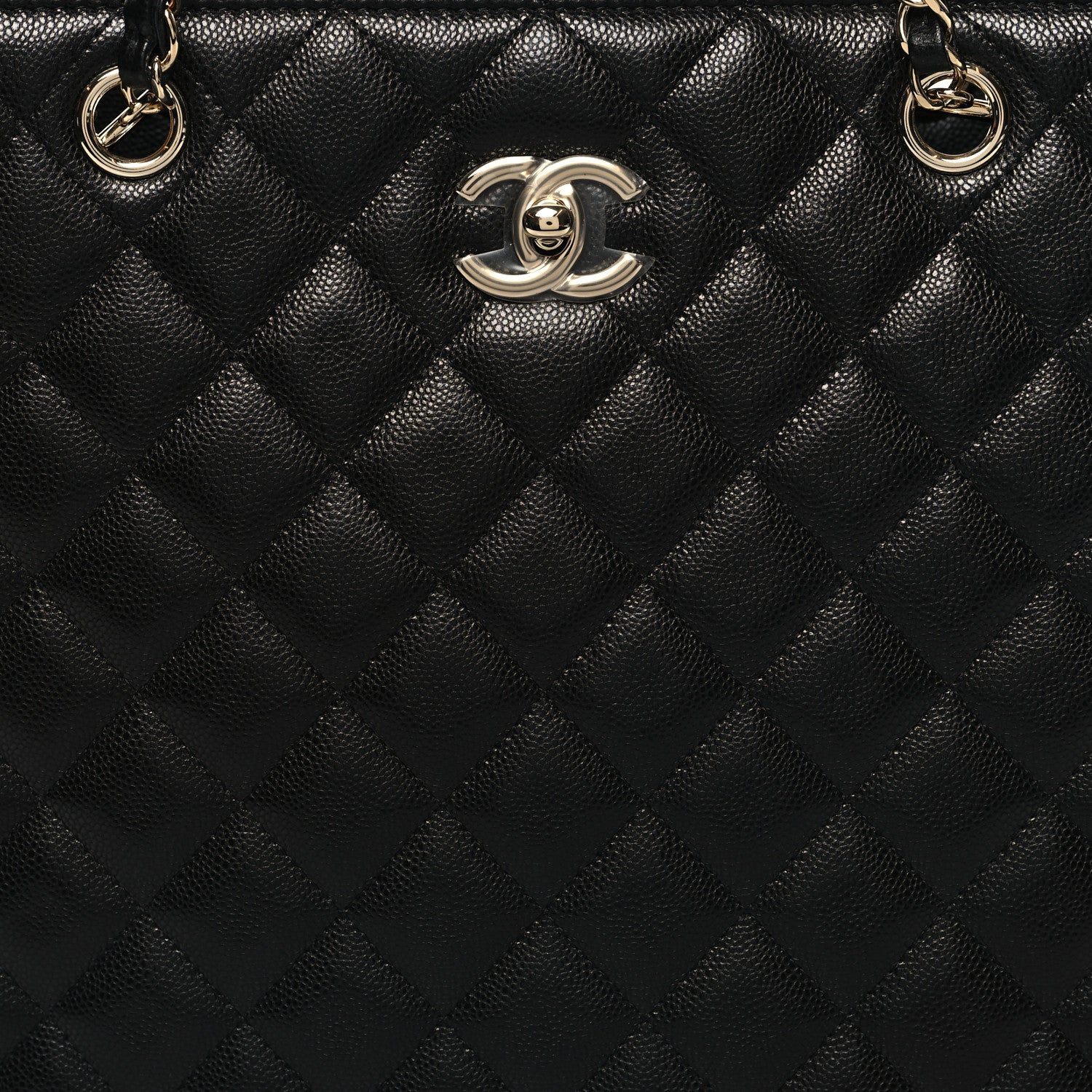 Chanel Caviar Quilted Large Shopping Tote Black 8 of 10