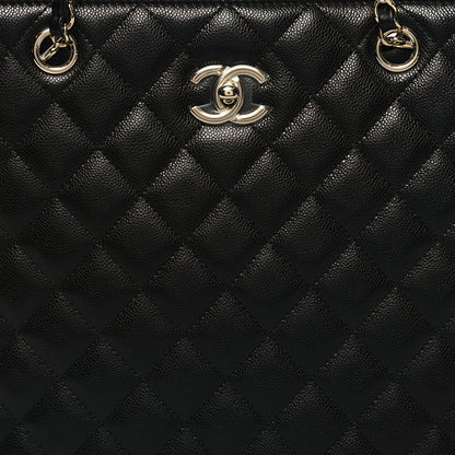 Chanel Caviar Quilted Large Shopping Tote Black 8 of 10