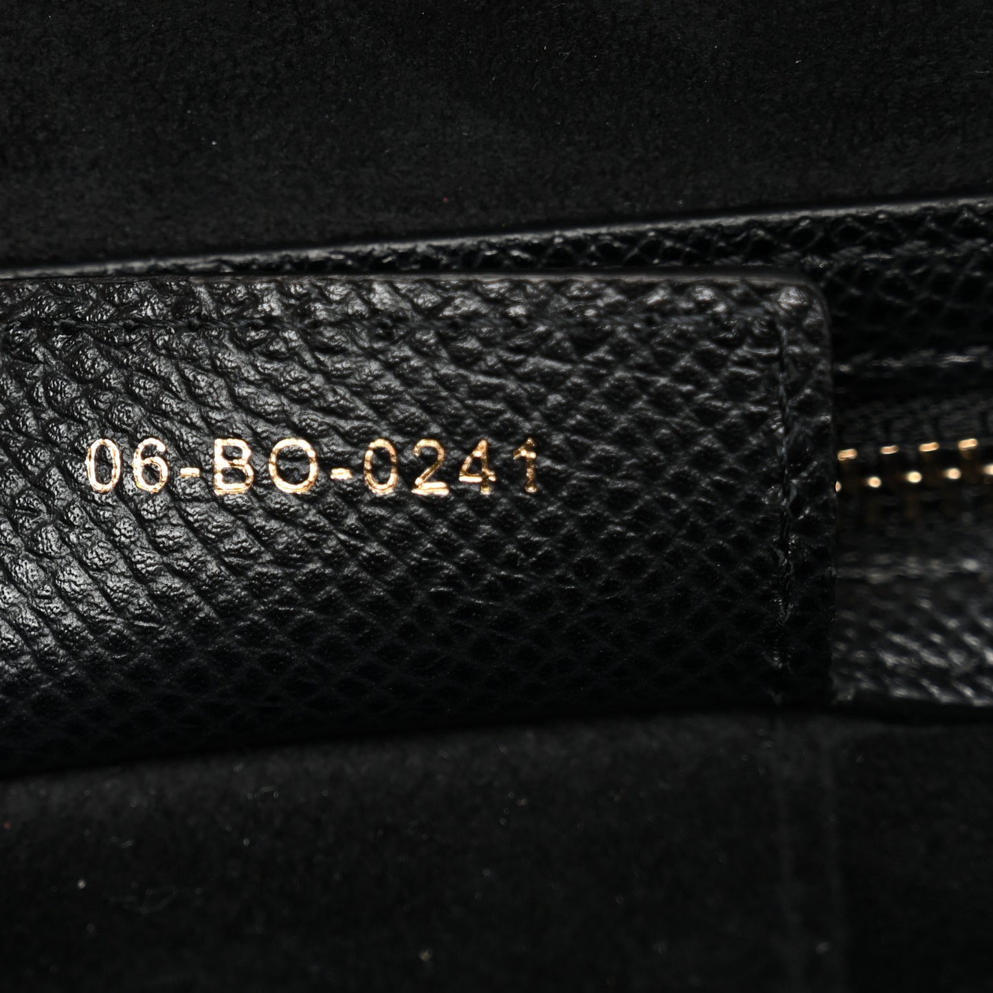 Grained Calfskin Saddle Bag Black