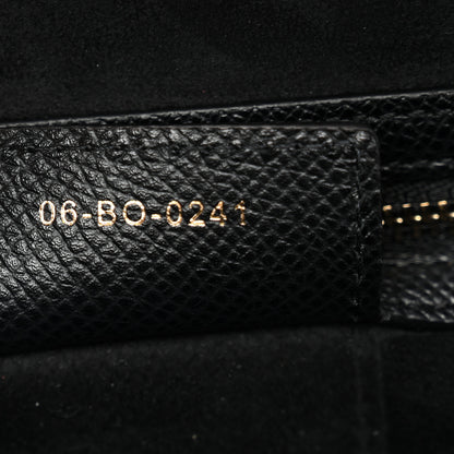 Christian Dior Grained Calfskin Saddle Bag Black 6 of 11