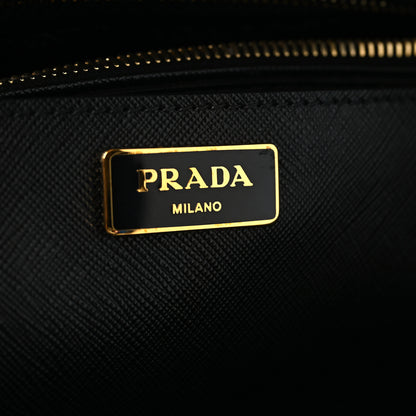 Prada affiano Lux Extra Large Galleria Double Zip Tote Black 8 of 14