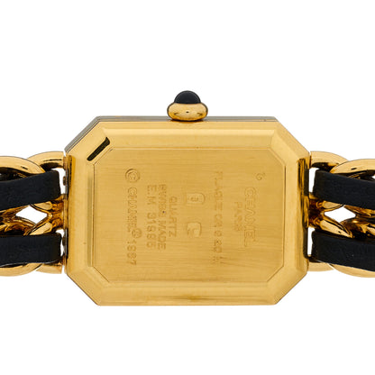 Chanel Stainless Steel Lambskin 20mm Chain Premiere Quartz Watch Gold M 4 of 4