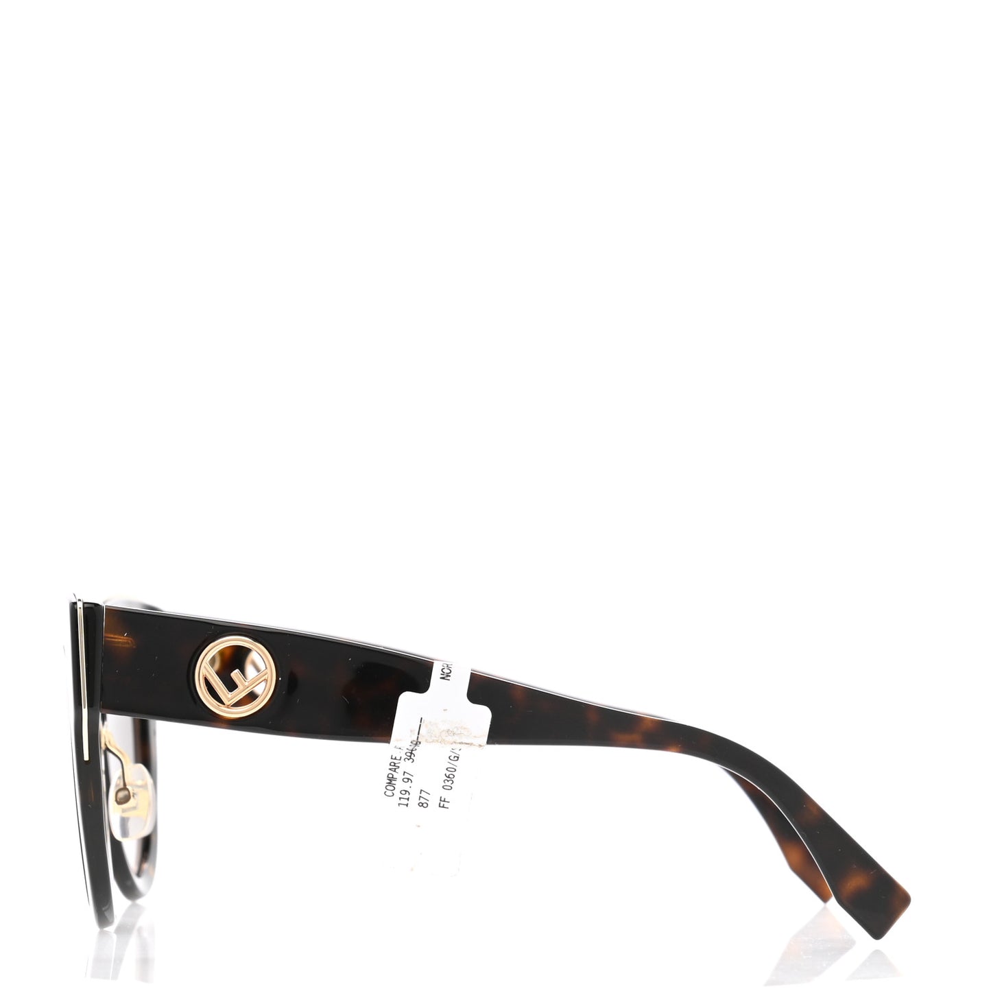 Acetate F is Fendi Cat Eye Sunglasses FF 0360/G/S Havana