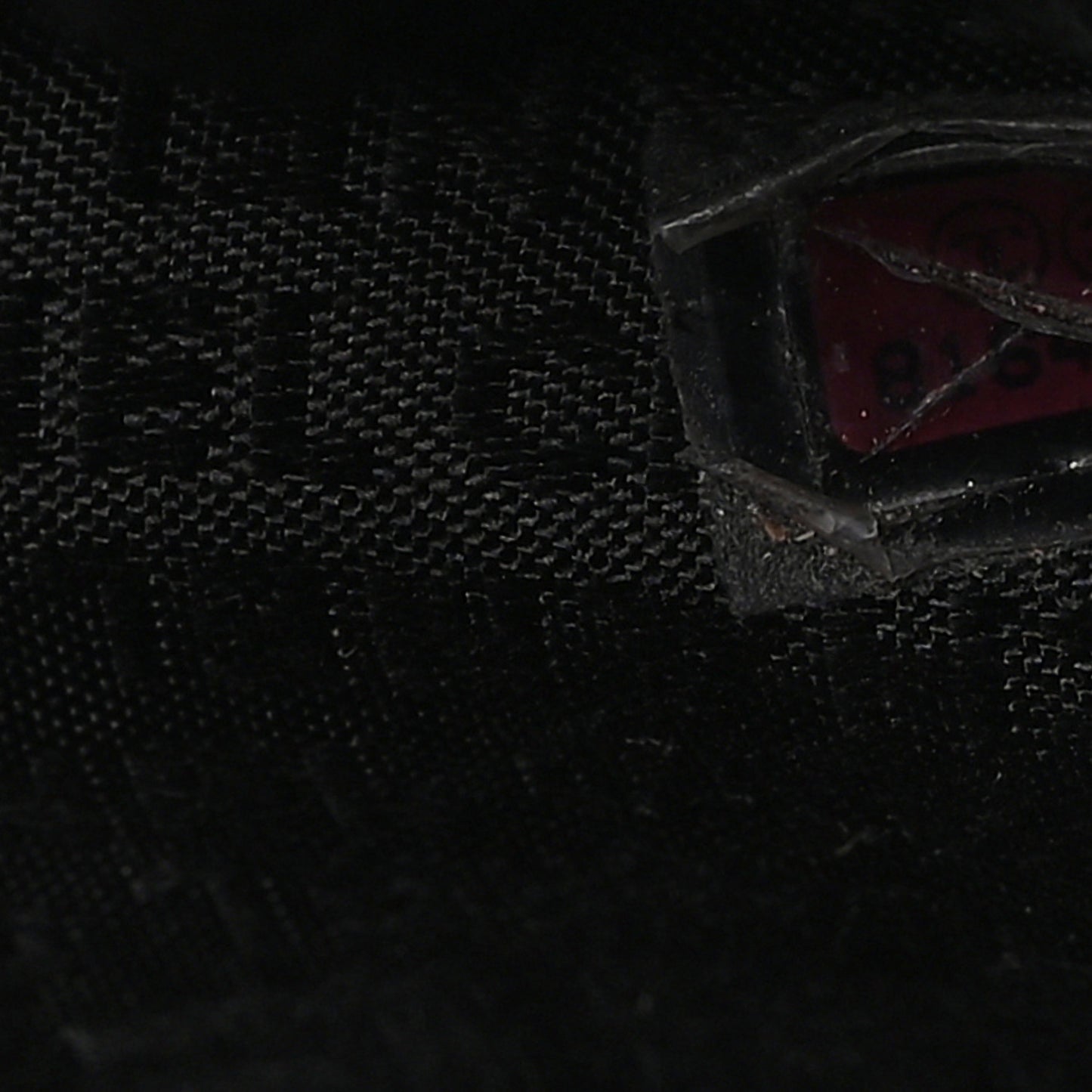 Lambskin Square Stitched Large Tote  Black