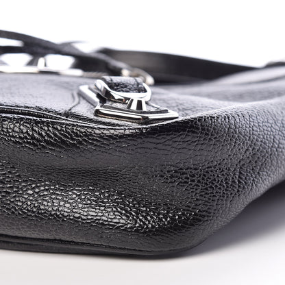 Balenciaga Chevre Silver Metallic Edge Hardware Hip Black 7 of 9