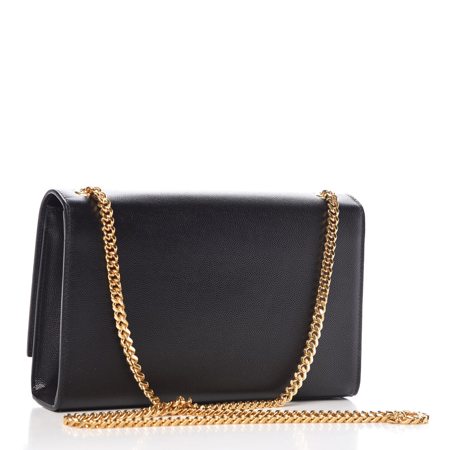 Grain De Poudre Medium Classic Monogram Kate Satchel Black