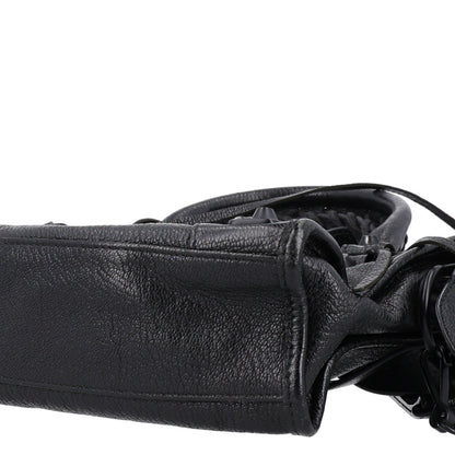Balenciaga Shiny Goatskin Matte Black Metallic Edge Hardware Mini City Black 8 of 8