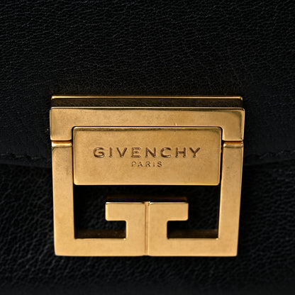 Givenchy Goatskin Suede Mini GV3 Shoulder Bag Black 8 of 8