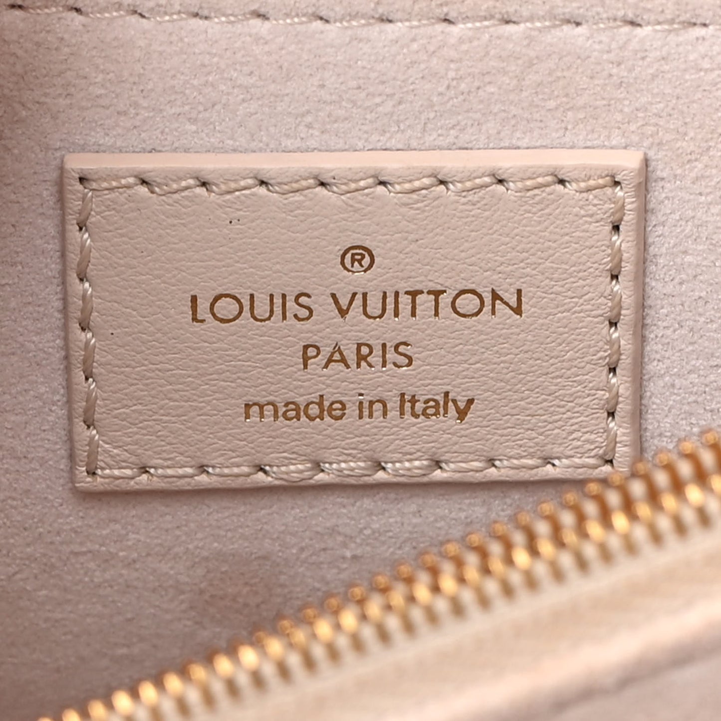 Calfskin LV New Wave Chain Bag Ivory