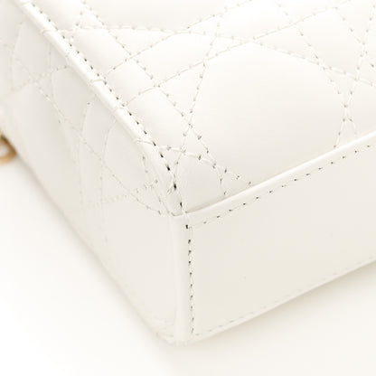 Christian Dior Lambskin Cannage Small Lady D-Joy Latte 7 of 9