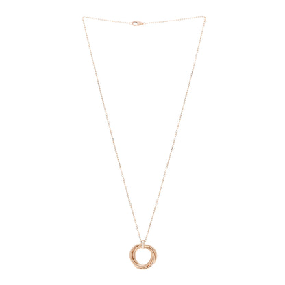 Cartier 18K Pink Gold Diamond Trinity Pendant Necklace 3 of 6