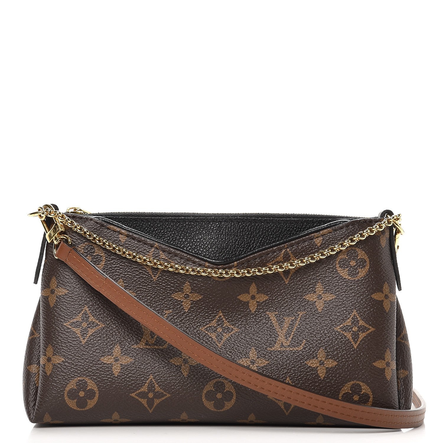 Louis Vuitton Monogram Pallas Clutch Black 1 of 8