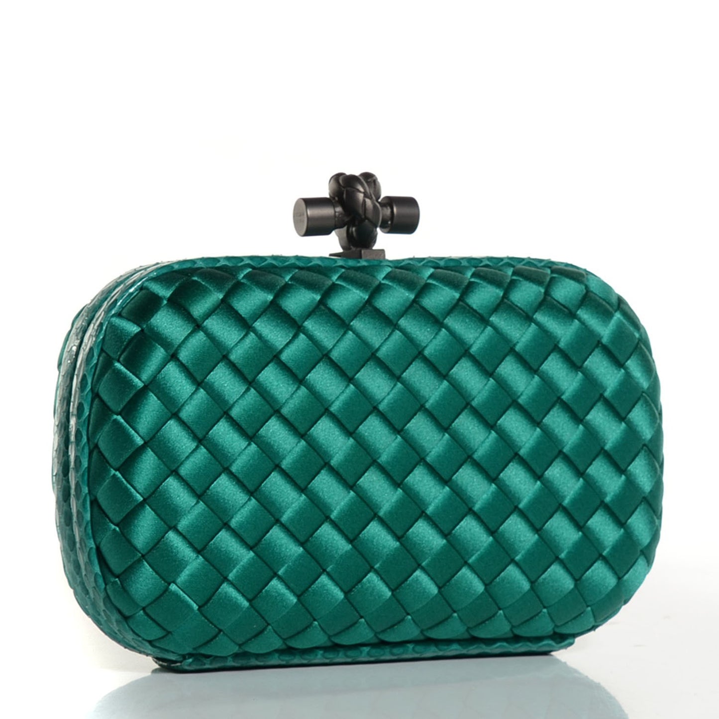 Satin Intreccio Impero Ayers Knot Clutch