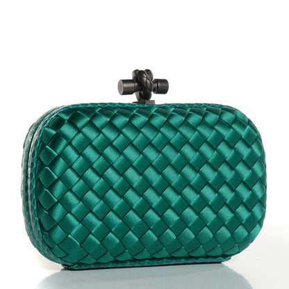 Bottega Veneta Satin Intreccio Impero Ayers Knot Clutch 3 of 7