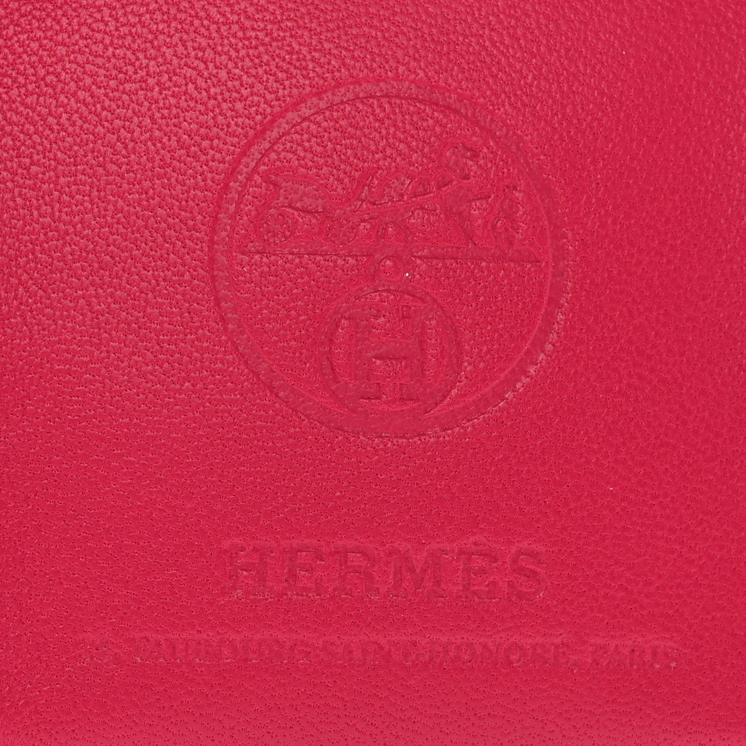 Hermes Milo Lambskin Swift Shopping Bag Charm Rose Mexico 3 of 4