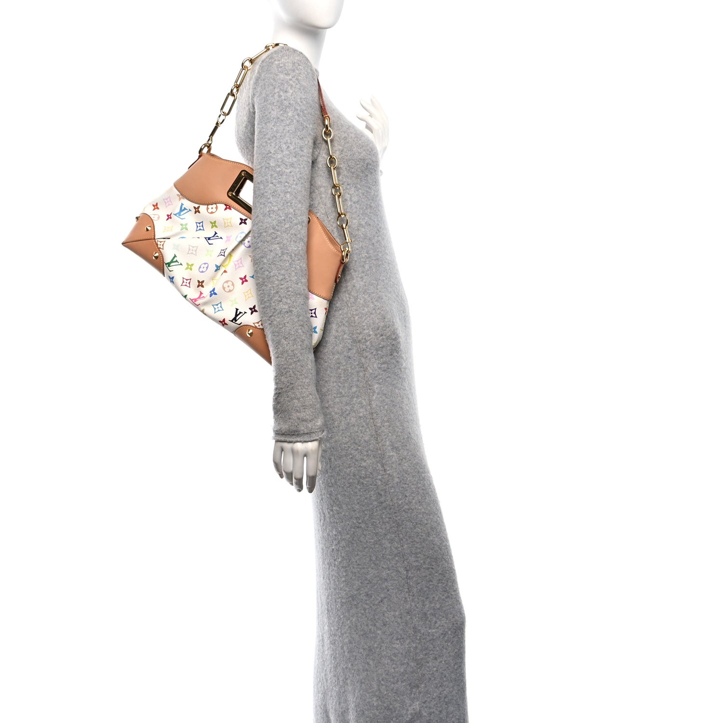 Monogram Multicolor Judy MM White