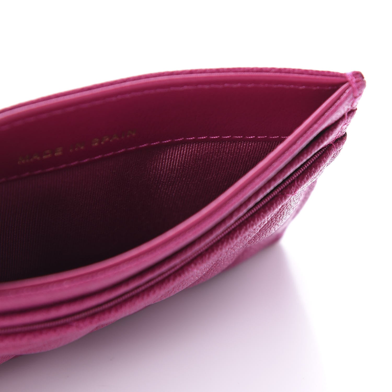 Chanel Caviar Quilted Boy Card Holder Fuchsia 5 of 11