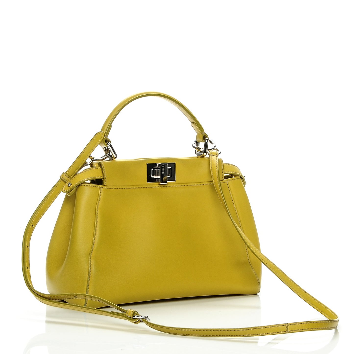 Nappa Mini Peekaboo Iconic Satchel Lime