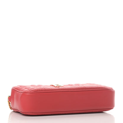 Burberry Lambskin Quilted Camera Bag Bright Red 3 of 4