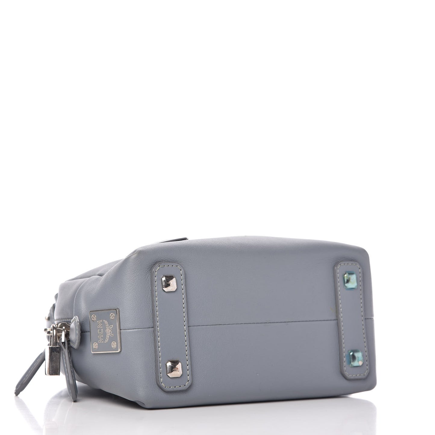 Calfskin Boston Bag Sky Blue