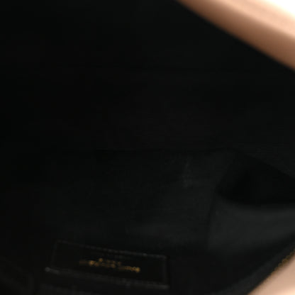 Saint Laurent Lambskin Quilted Small Loulou Puffer Monogram Chain Satchel Dark Beige 5 of 9
