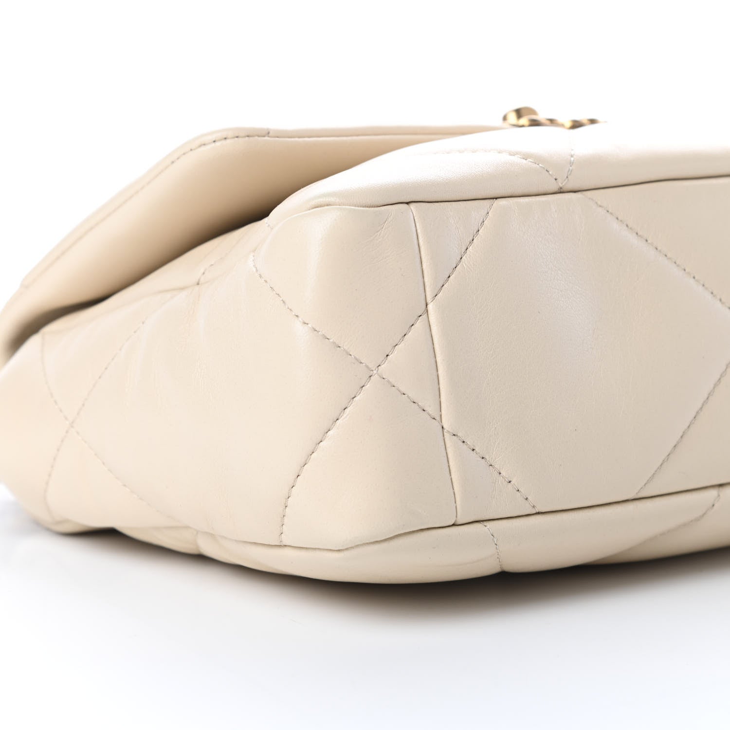 Chanel Lambskin Quilted Medium Chanel 19 Flap Beige 9 of 10