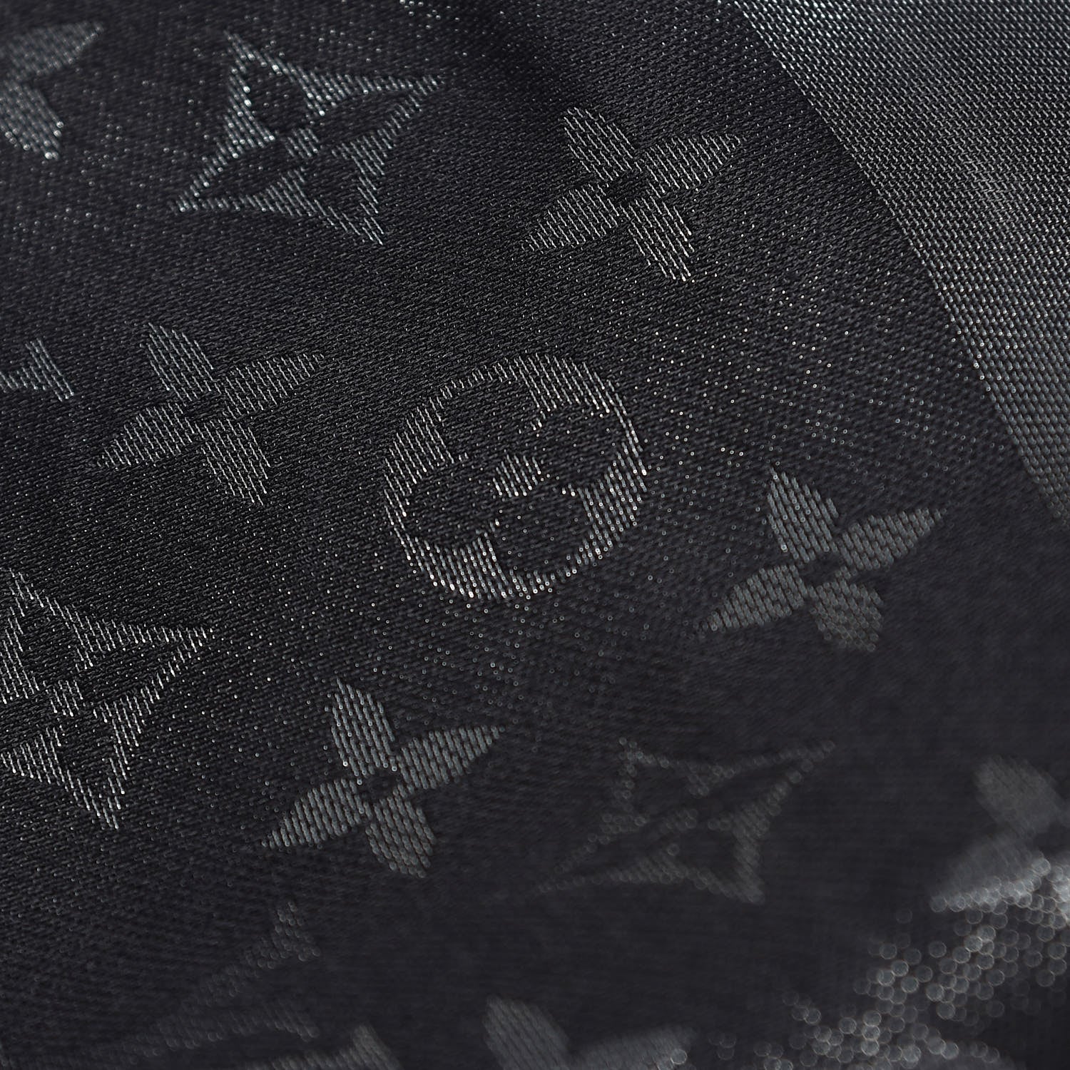 Louis Vuitton Silk Lurex Wool Monogram Shine Shawl Black 6 of 6