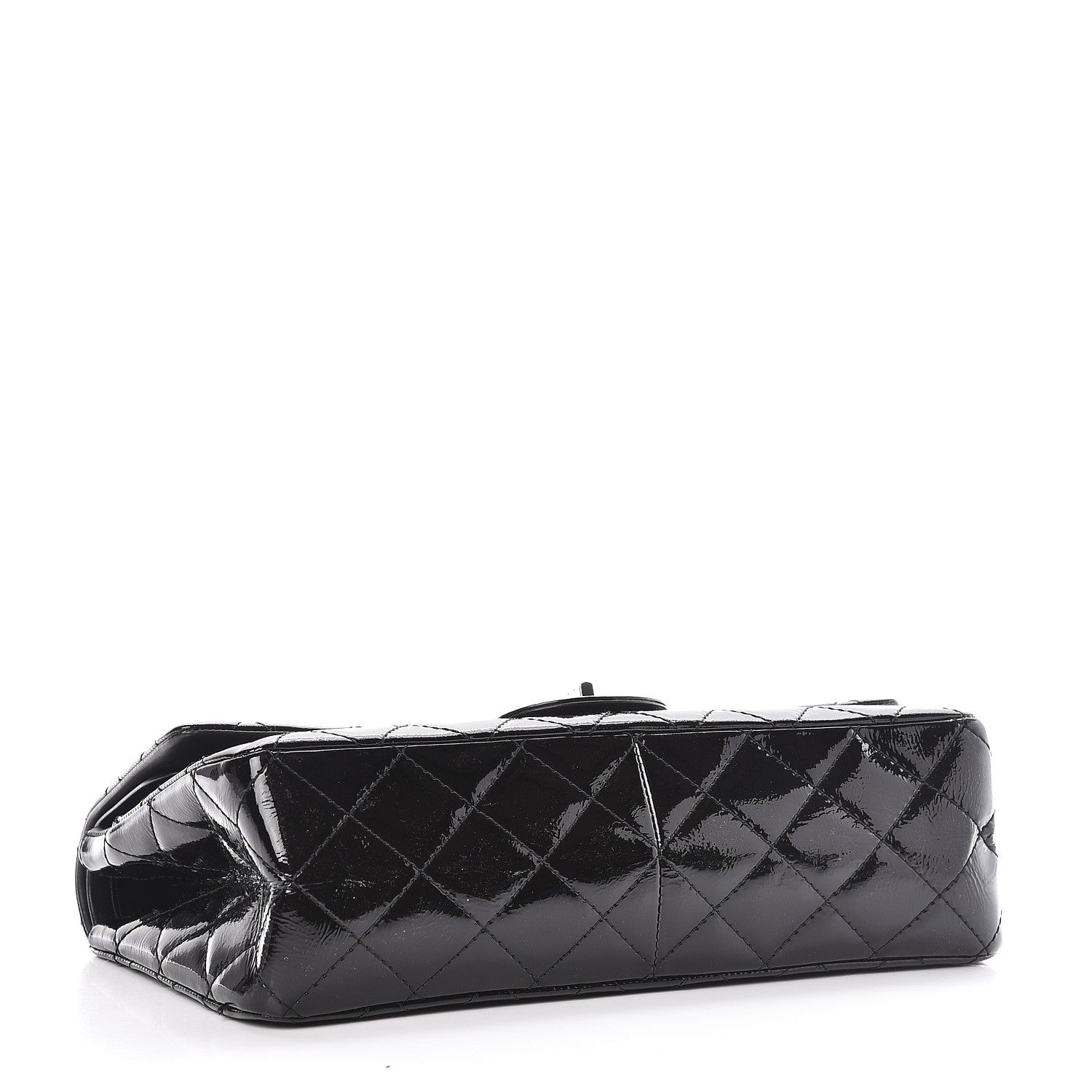 Chanel Distressed Patent Quilted 2.55 Reissue 227 Flap Black 4 of 16