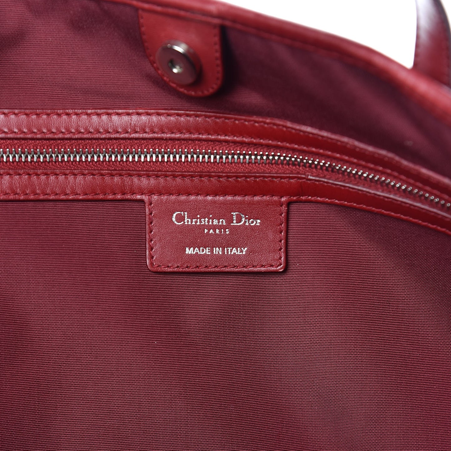 Coated Canvas Cannage Medium Panarea Tote Red
