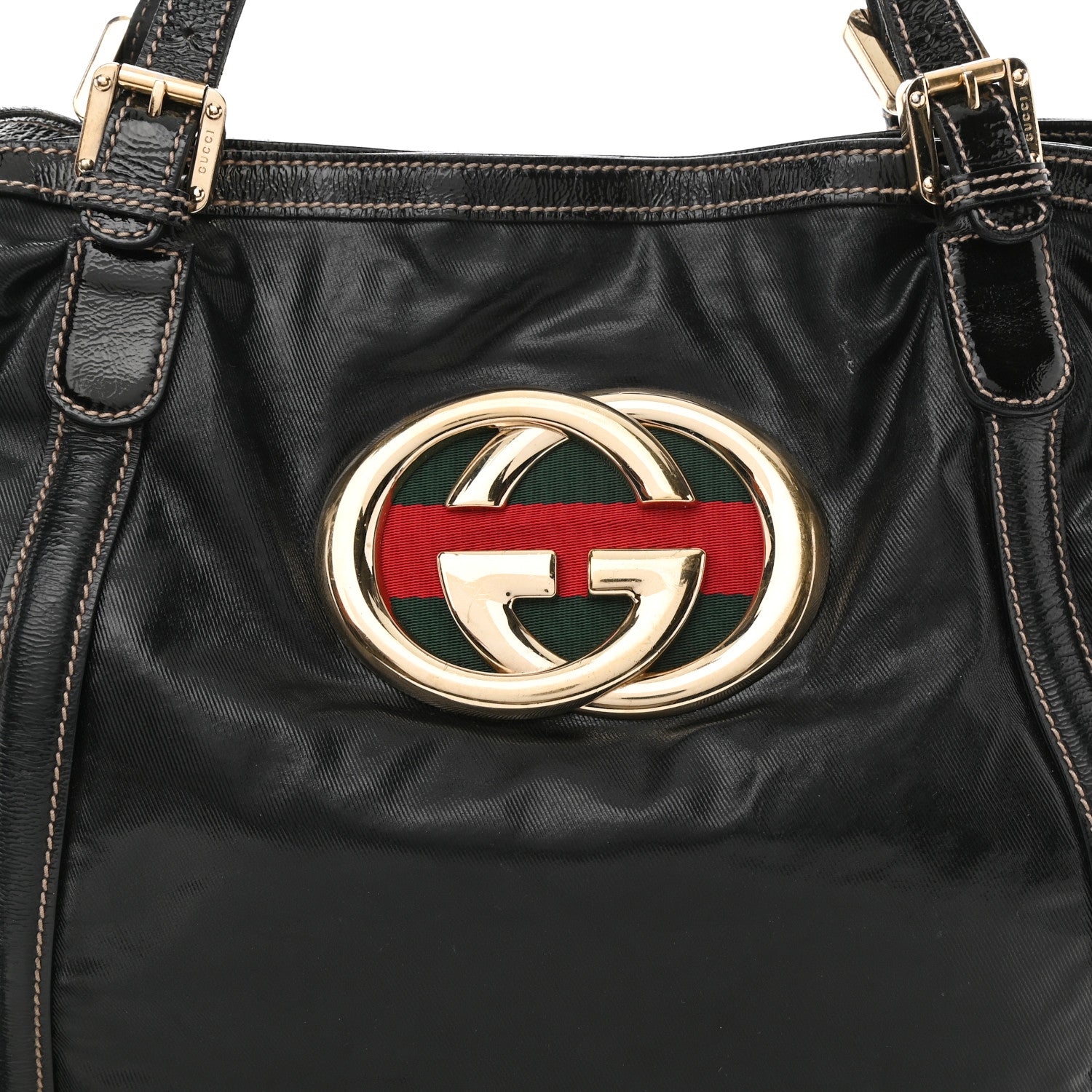Gucci Dialux Medium Britt Tote Black 9 of 17