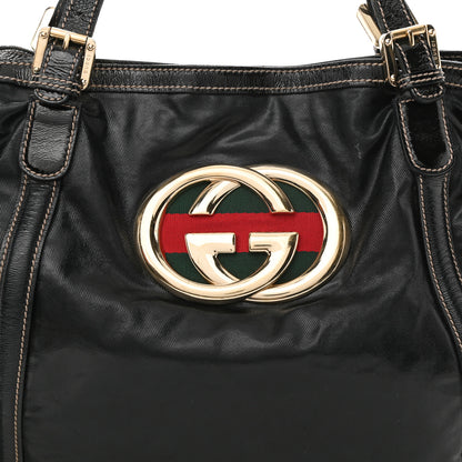 Gucci Dialux Medium Britt Tote Black 9 of 17