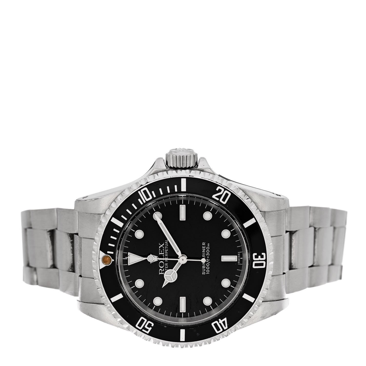 Rolex Stainless Steel 40mm Oyster Perpetual Submariner Watch Black 14060 2 of 4