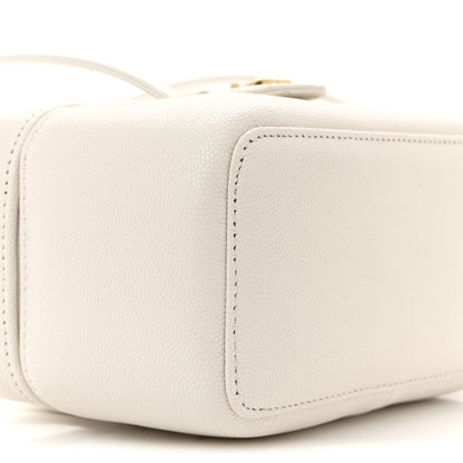Chanel Shiny Caviar Preppy Coco Long Vanity With Strap White 9 of 10