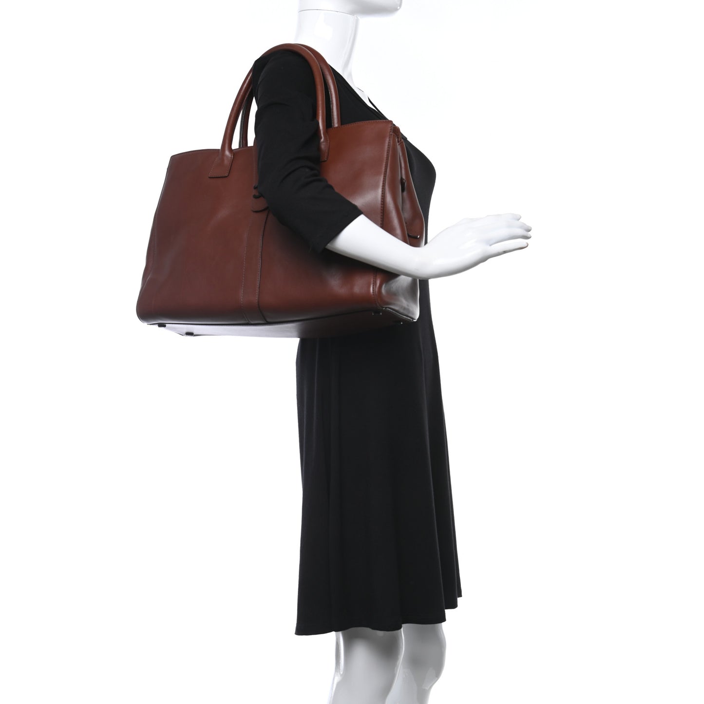 Calfskin CC Tote Brown
