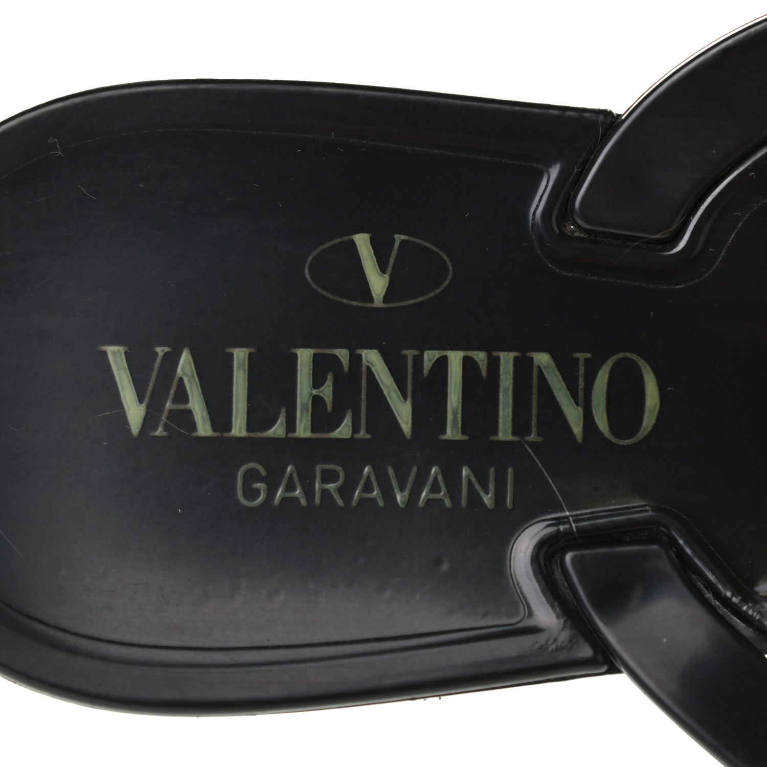 Valentino Garavani PVC Jelly Rockstud Bow Thong Sandals 39 Black 7 of 7