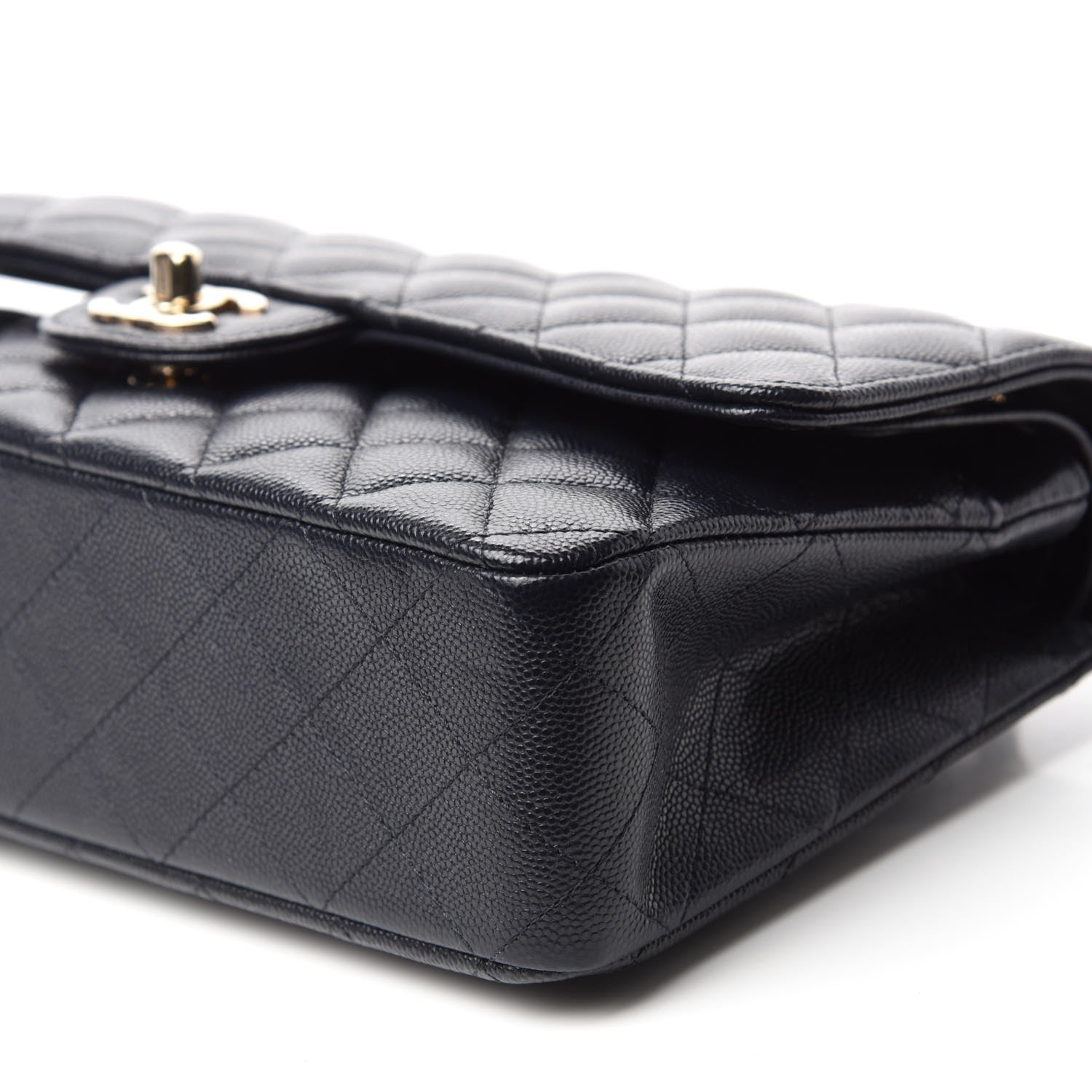 Chanel Caviar Quilted Medium Double Flap Navy 7 of 10