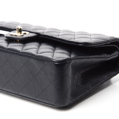 Chanel Caviar Quilted Medium Double Flap Navy 7 of 10