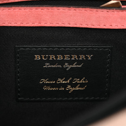 Burberry Derby Calfskin House Check Small Macken Crossbody Bag Copper Pink 6 of 15