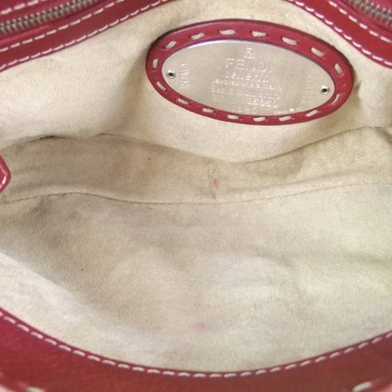 Leather Selleria Baguette Red